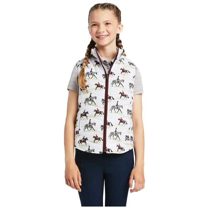 Ariat Youth Bella Reversible Vest - Good Show/Zinfandel