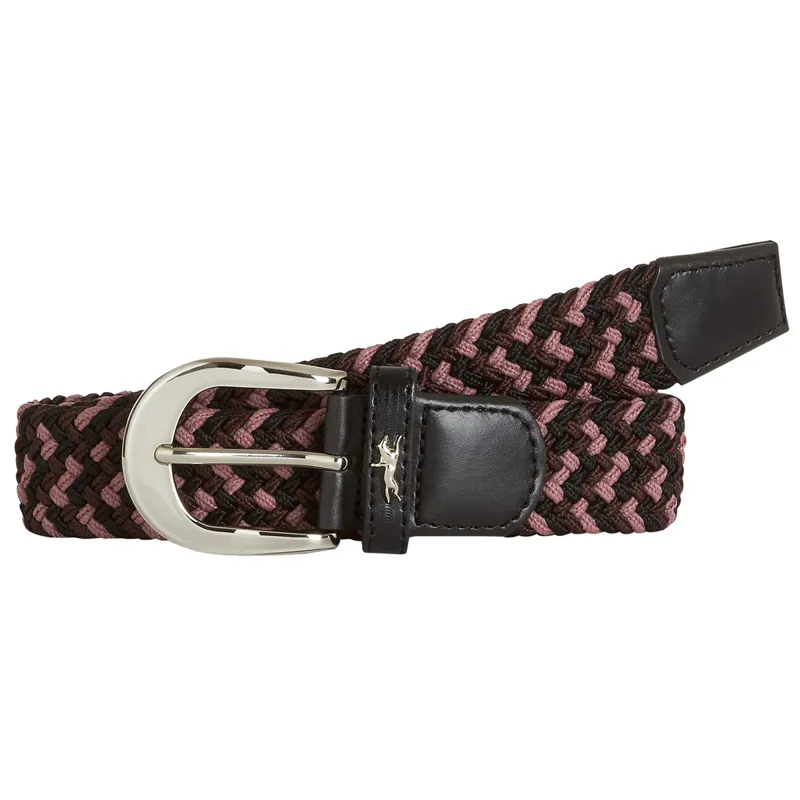 Schockemohle Sporty Logo Belt - Black/Wine