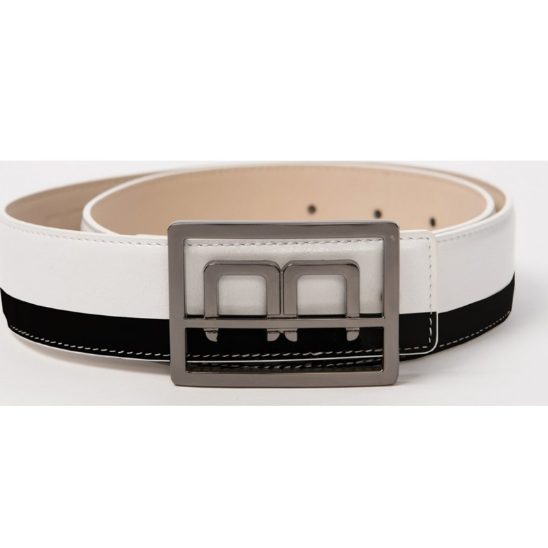 Horseware AA Platinum Stripe Belt - Black/White-1