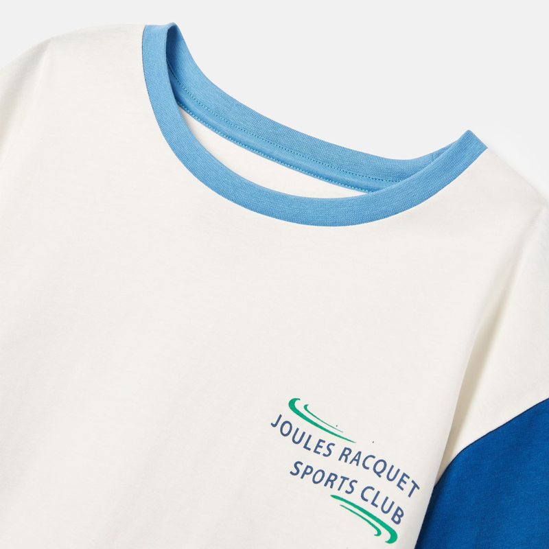 Joules Boys' Ben Short Sleeve T-Shirt - Multi Blue-2