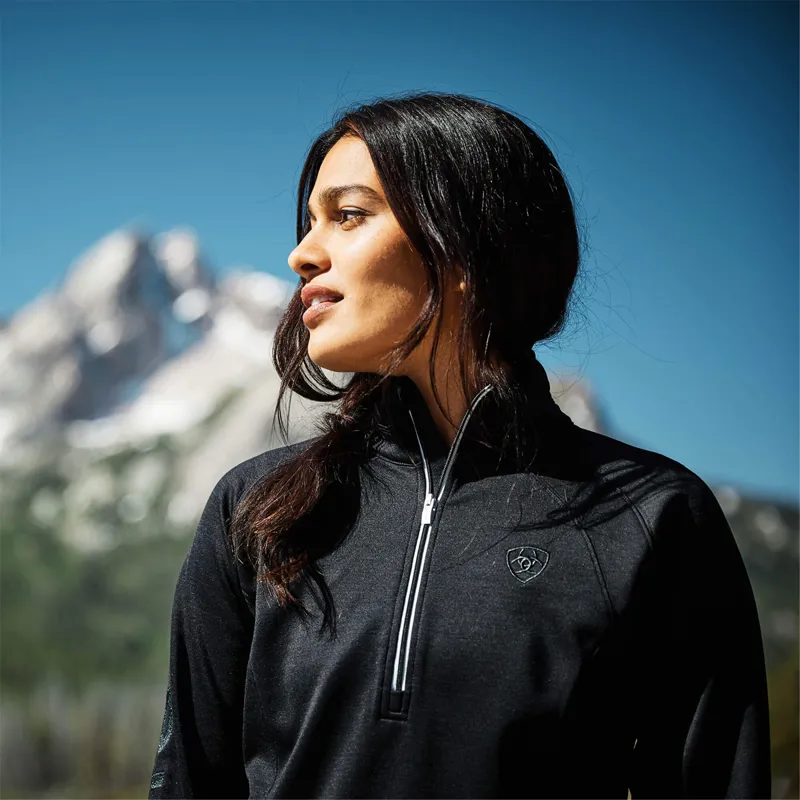 Ariat Tek Team 1/2 Zip Sweatshirt - Black-2