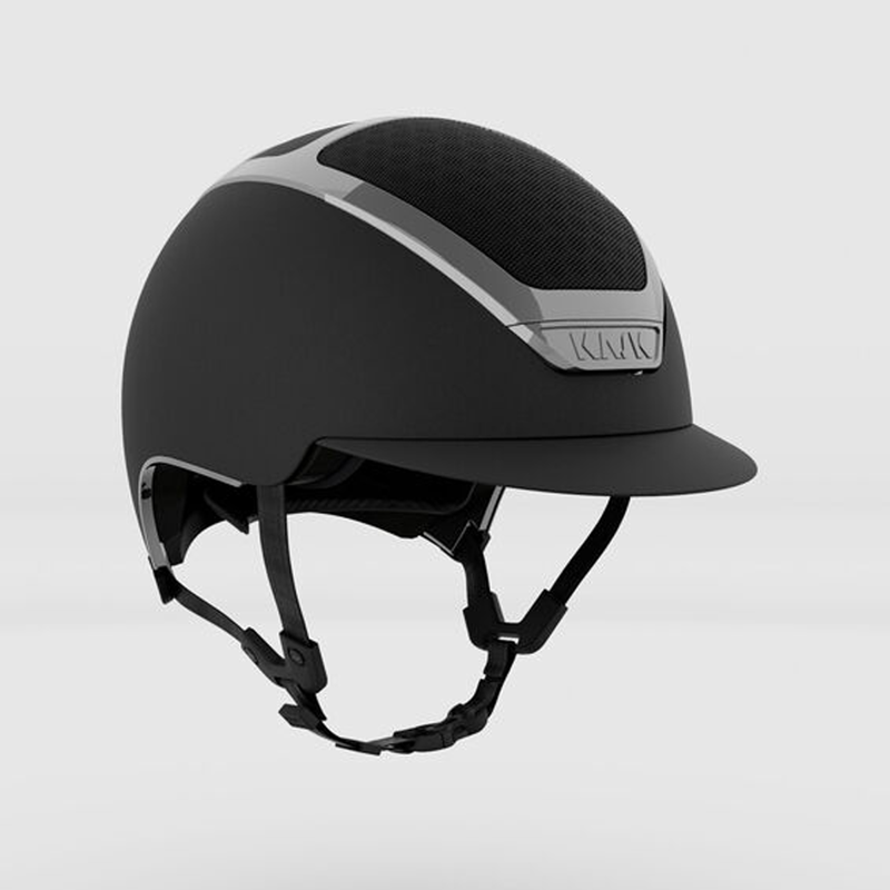 Kask Dogma Chrome Riding Hat - Black/Silver-1