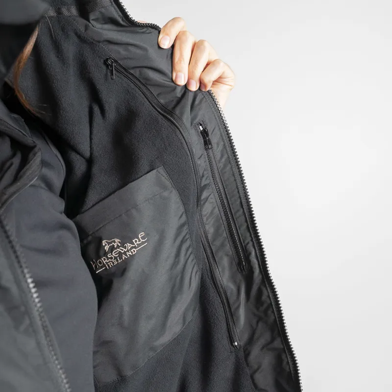 Horseware Custom Showerproof Unisex Jacket - Black-3