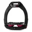 Flex-On Safe-On Inclined Grip Stirrups - Black/Black/Pink