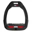 Flex-On Safe-On Inclined Ultra-Grip Stirrups - Black/Black/Red