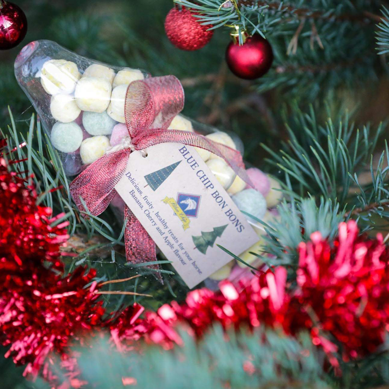 Blue Chip Bon Bon Horse Treats in Christmas Tree-1