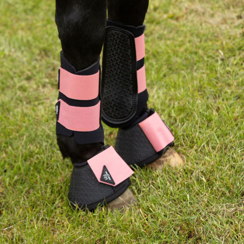 Hy Sport Active Brushing Boots - Coral Rose-1