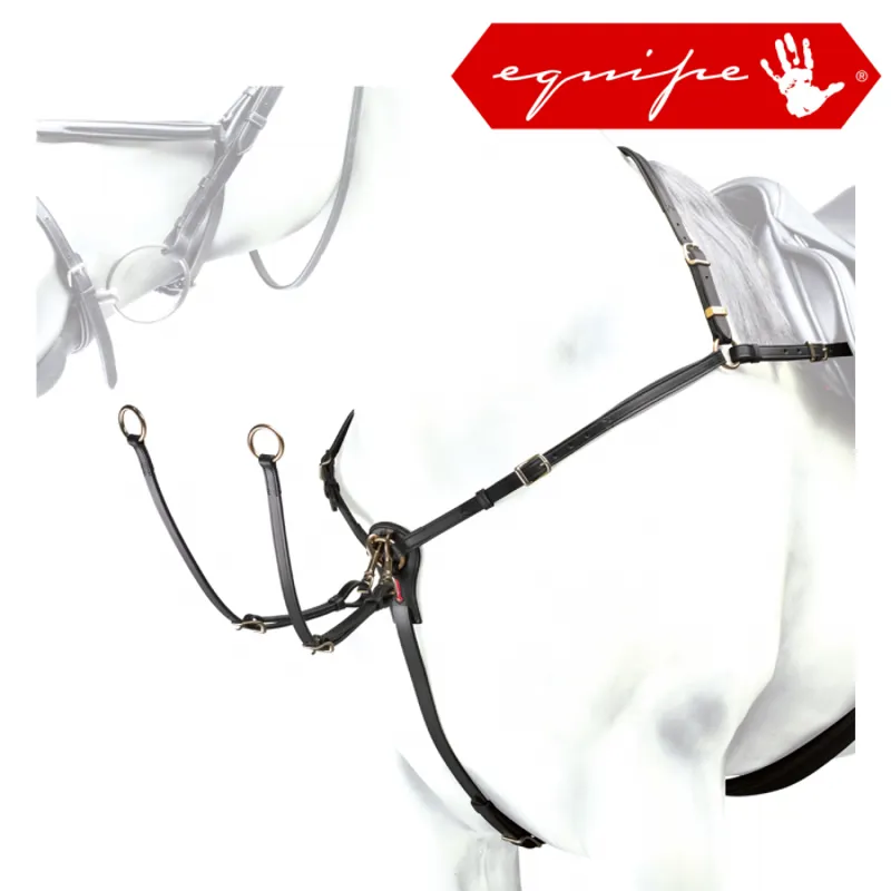 Equipe Double Regulation Hunting Breastplate - Black/Brass