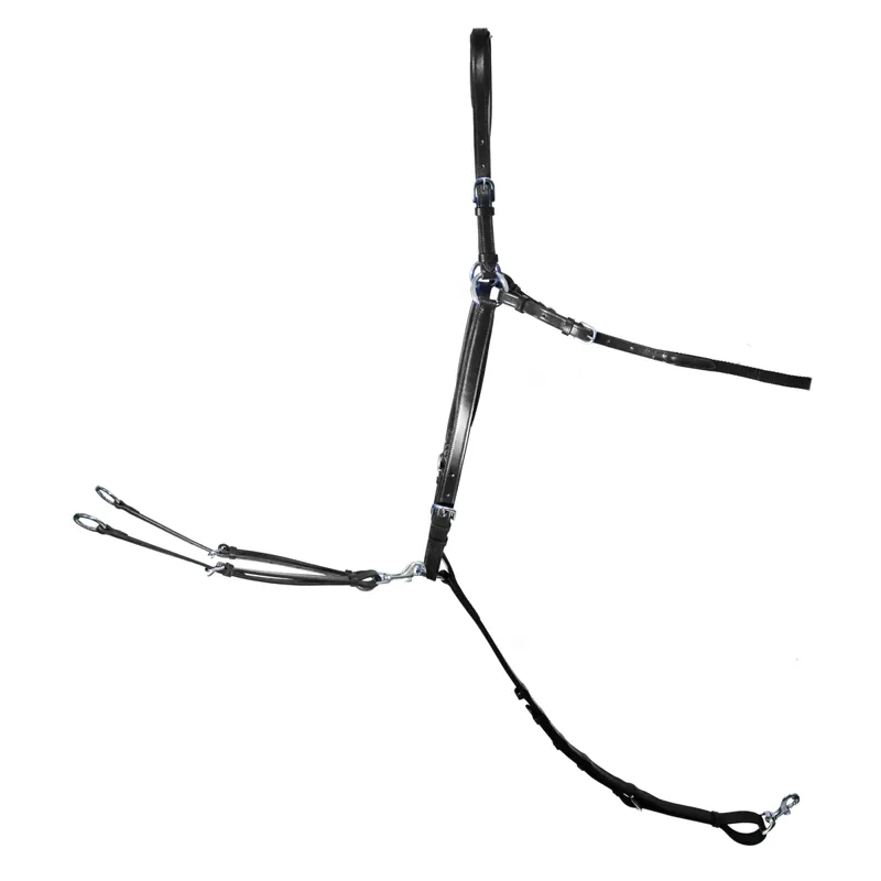 Henry James Classic Adjustable Bridge Breastplate - Black