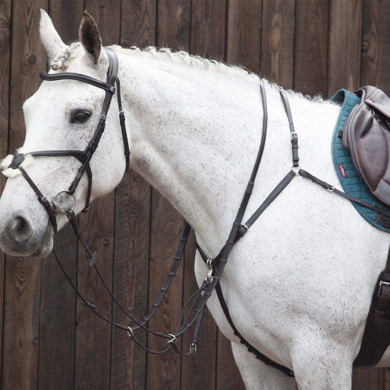 Henry James Classic Adjustable Bridge Breastplate - Havana Brown