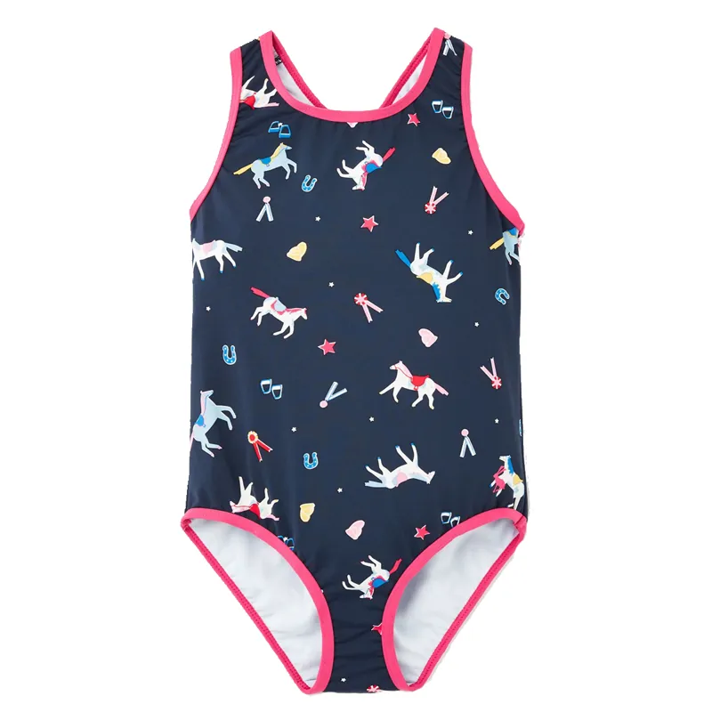 Joules Briony One Piece Swimsuit - Navy Horses