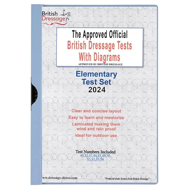 British Dressage Elementary Test Set