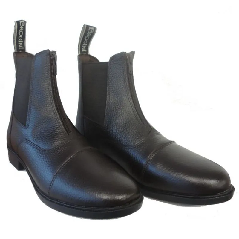 brogini zip front jodhpur boot