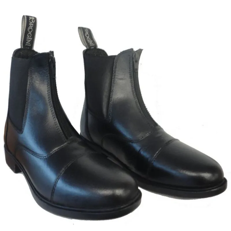 brogini zip front jodhpur boot