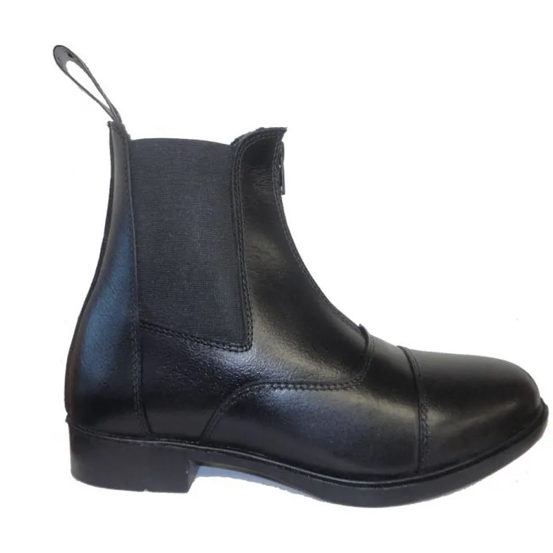 brogini zip front jodhpur boot