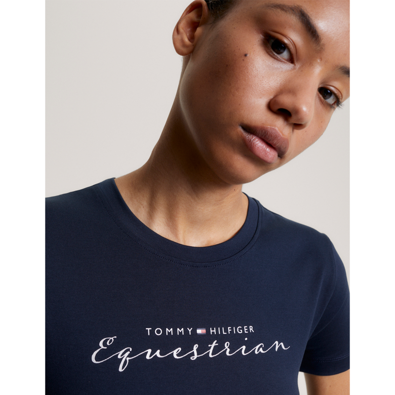 Tommy Hilfiger Women's Brooklyn Short Sleeve Graphic T-Shirt - Desert Sky-6
