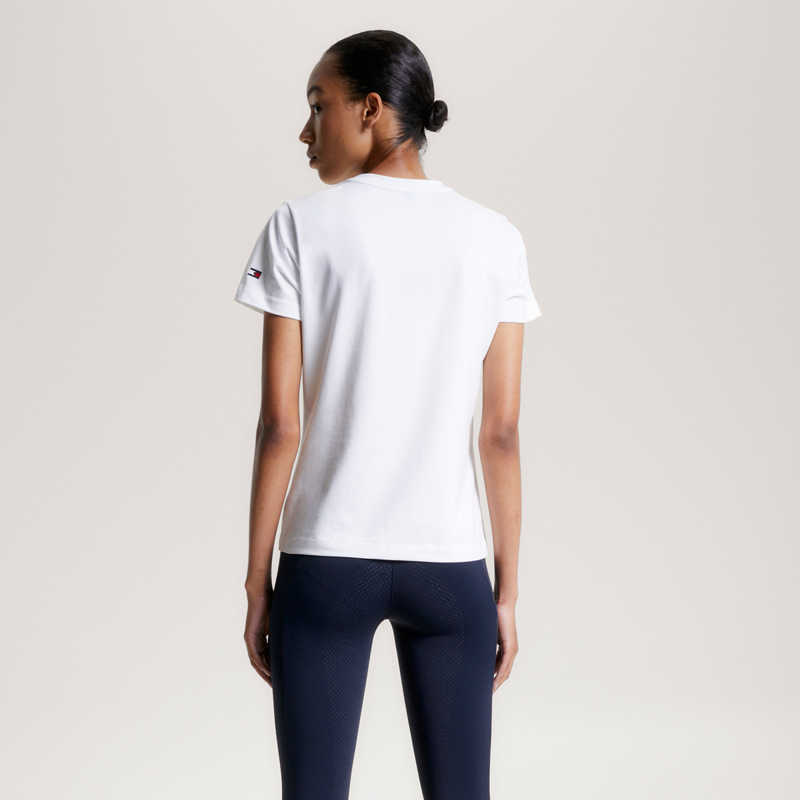 Tommy Hilfiger Women's Brooklyn Short Sleeve Graphic T-Shirt - Optic White-4