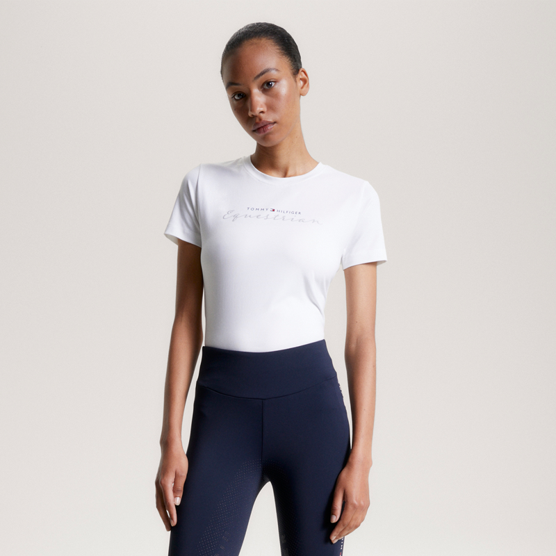 Tommy Hilfiger Women's Brooklyn Short Sleeve Graphic T-Shirt - Optic White-3