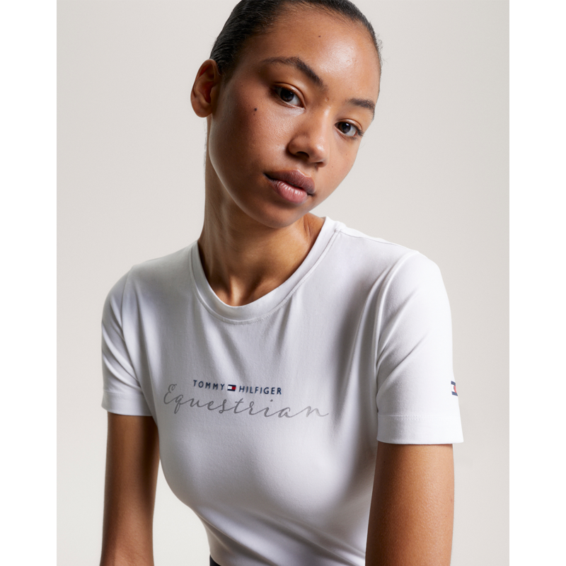 Tommy Hilfiger Women's Brooklyn Short Sleeve Graphic T-Shirt - Optic White-5