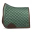 PS Of Sweden Brown Suede Dressage Saddlepad - Hunter Green