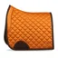 PS Of Sweden Brown Suede Dressage Saddlepad - Burnt Orange - Full