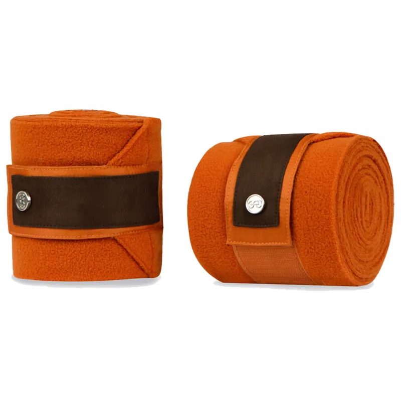 PS Of Sweden Brown Suede Polos - Burnt Orange