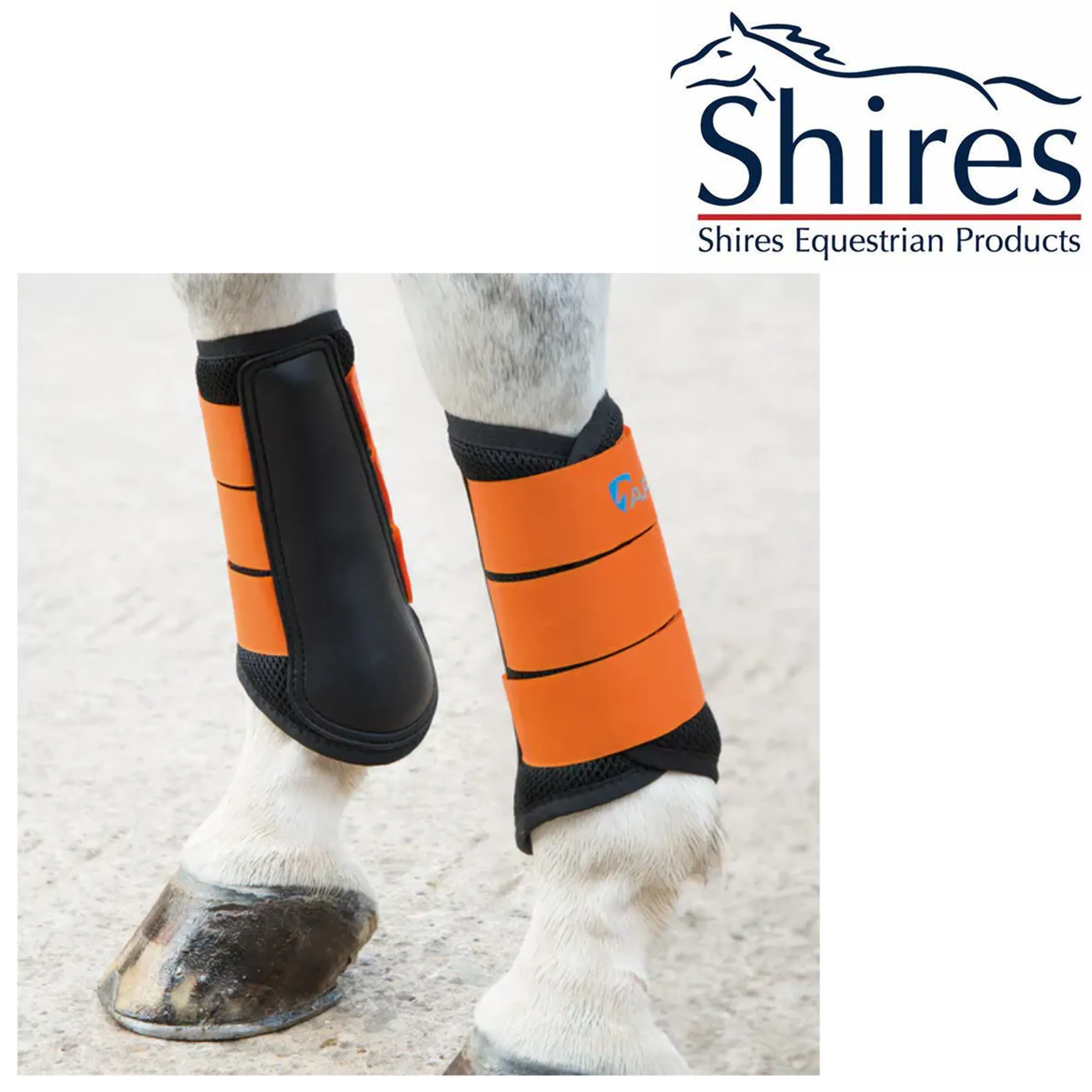 Shires Arma Air Motion Brushing Boots Burnt Orange