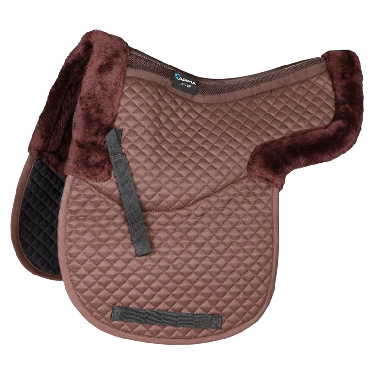 ARMA Half Lined Numnah - Brown