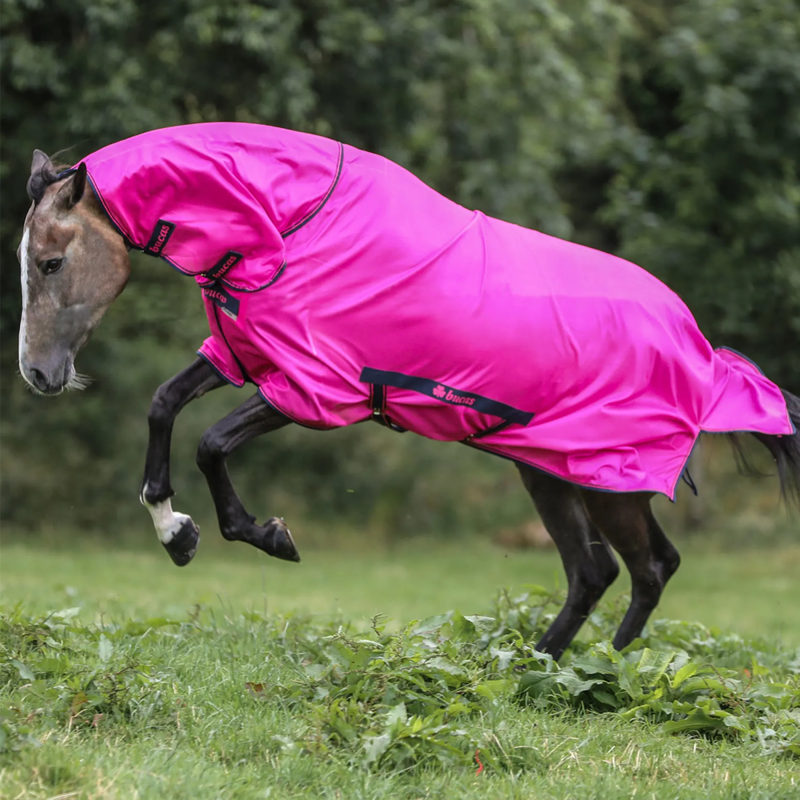 Bucas Freedom Combo Neck Fly Rug - Fuchsia-2