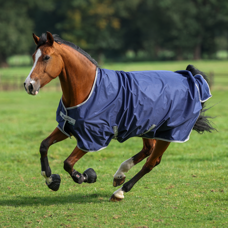 Bucas Freedom Light 0g Turnout Rug - Navy/Silver -1