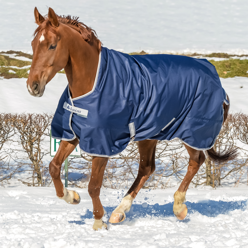 Bucas Freedom High Neck Lightweight Turnout Rug - Navy -1