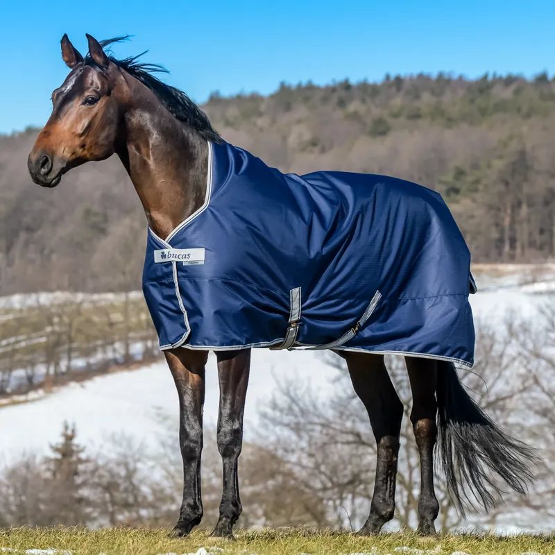 Bucas Freedom High Neck Lightweight Turnout Rug - Navy 
