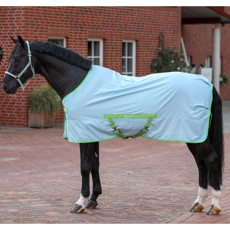 Bucas Freedom Twill Stable Sheet - Cool Blue-2