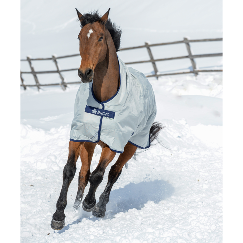 Bucas Power Extra High Neck 300g Turnout Rug - Silver-2