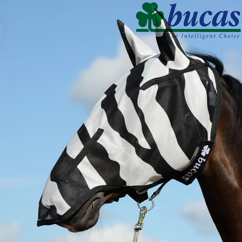 Bucas Buzz Off Zebra Full Face Fly Mask