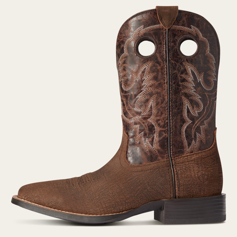 Ariat Men's Sport Buckout Western Boots - Rough Ginger-1