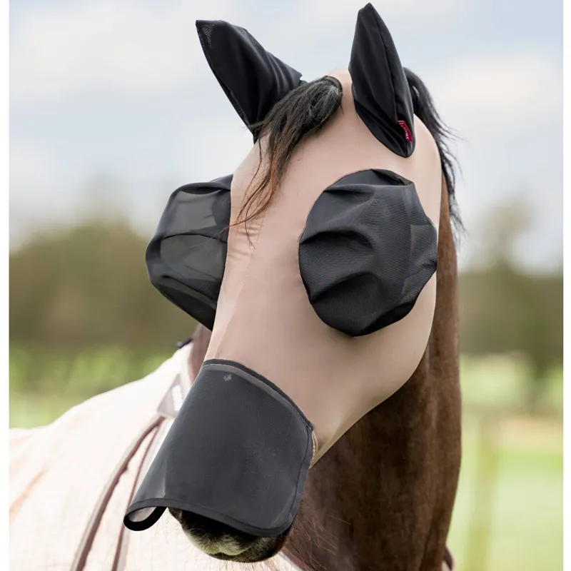 LeMieux Bug Relief Full Fly Mask - Walnut