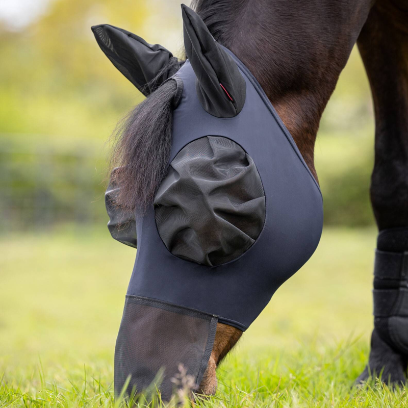 LeMieux Bug Relief Full Fly Mask - Navy-1