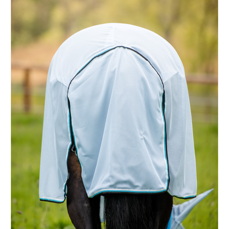 Horseware Amigo Bug Rug - Azure Blue/Black/White/Blue-3