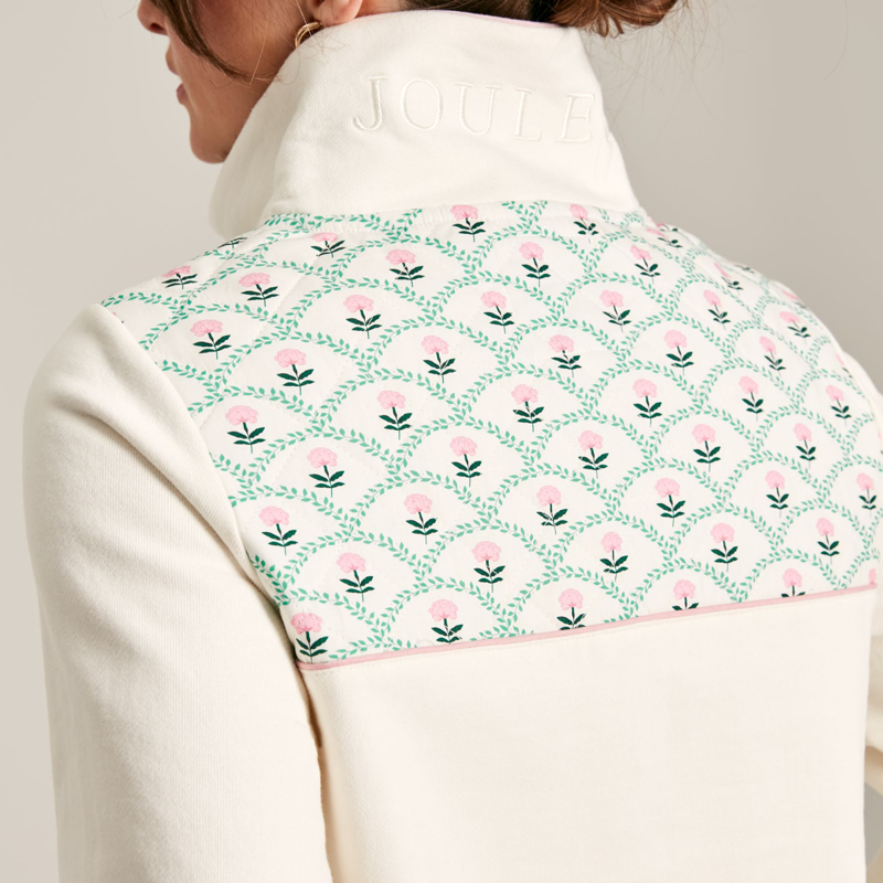 Joules Burnham Ladies Jersey Relaxed Fit Sweatshirt - Cream-5