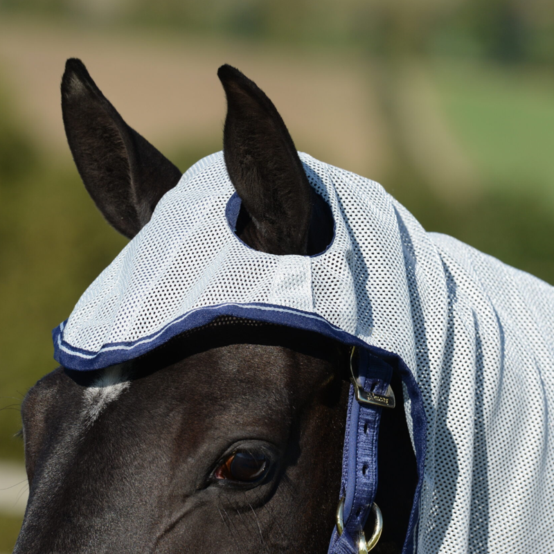 Bucas Buzz-Off X Big Neck Fly Rug  - Silver-2