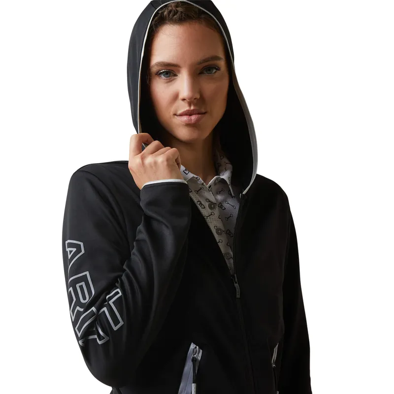Ariat Women's Byron Full Zip Hoodie - Black-2