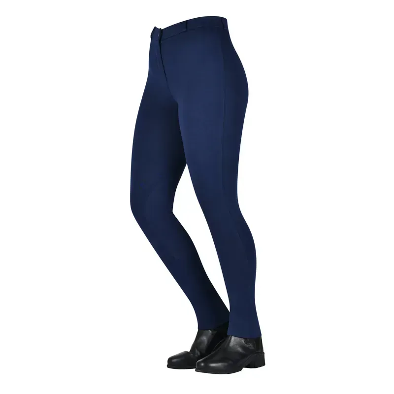 Saxon Kids Warm Up Zip Front Jodhpurs - Navy