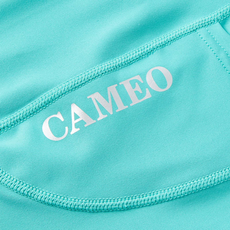 Cameo Junior Performance Riding Tights - Turquoise-1