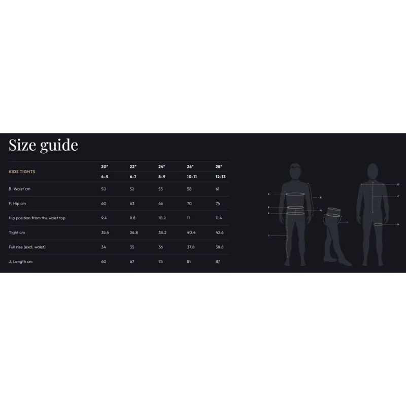 Cameo Core Collection Junior Riding Tights - Indigo-2