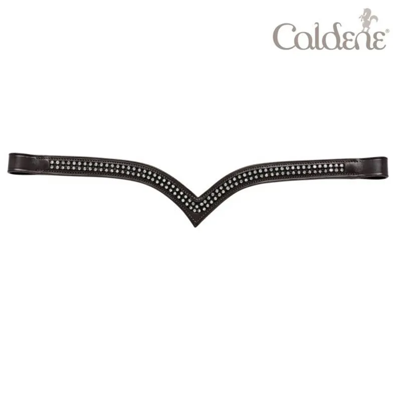 Caldene 2-Row Diamante V Shape Browband