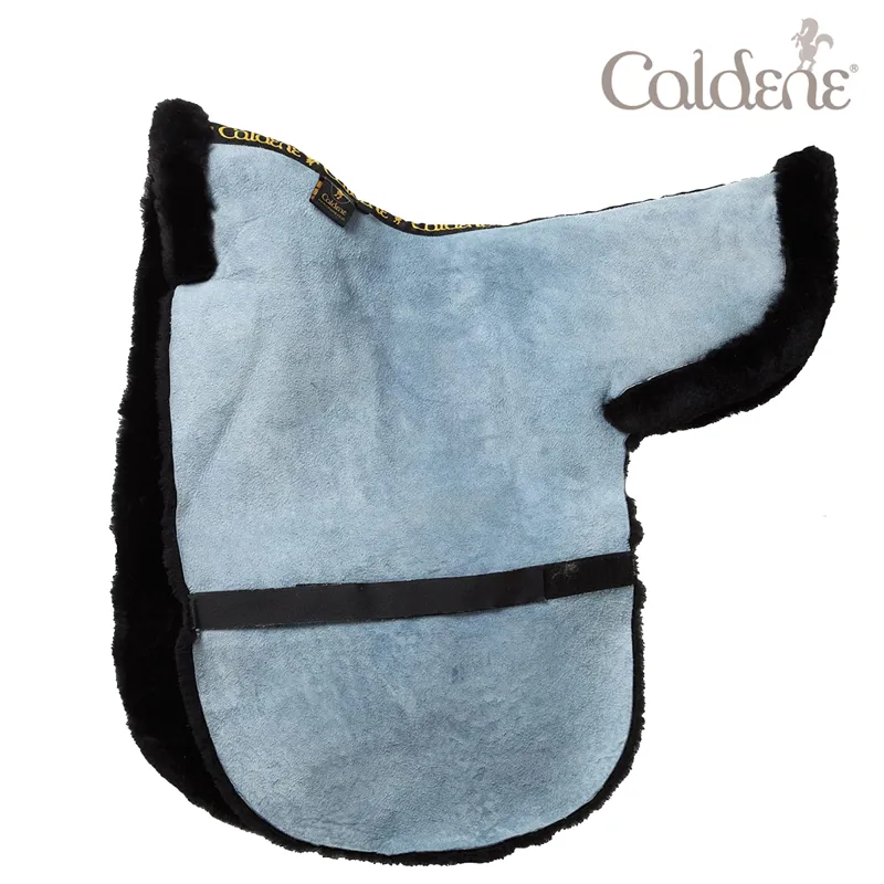 Caldene Sheepskin Show Skin Numnah - Black