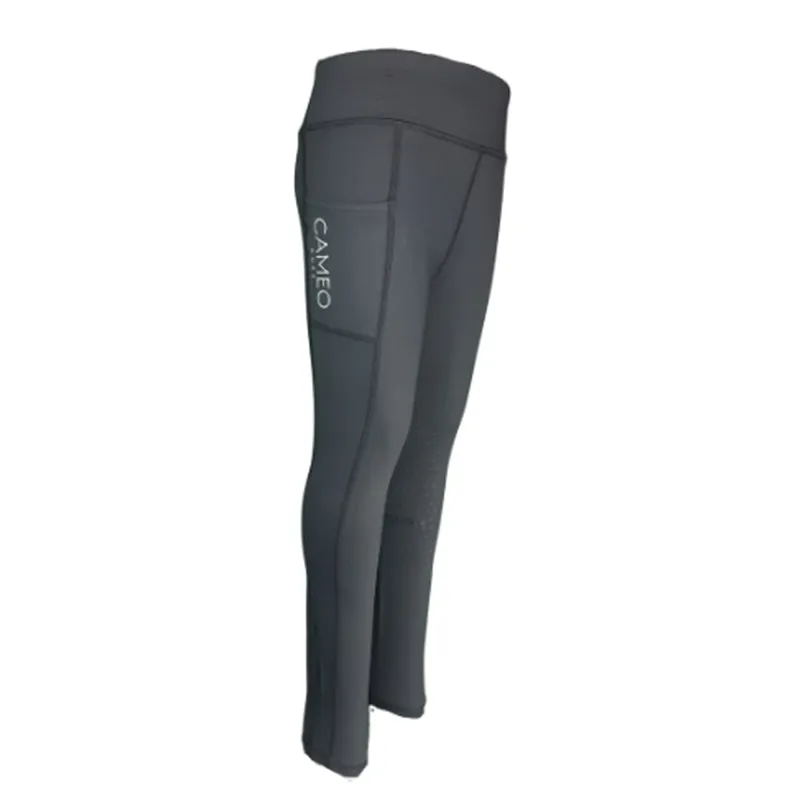 Cameo Junior Core Riding Tights - Dark Grey