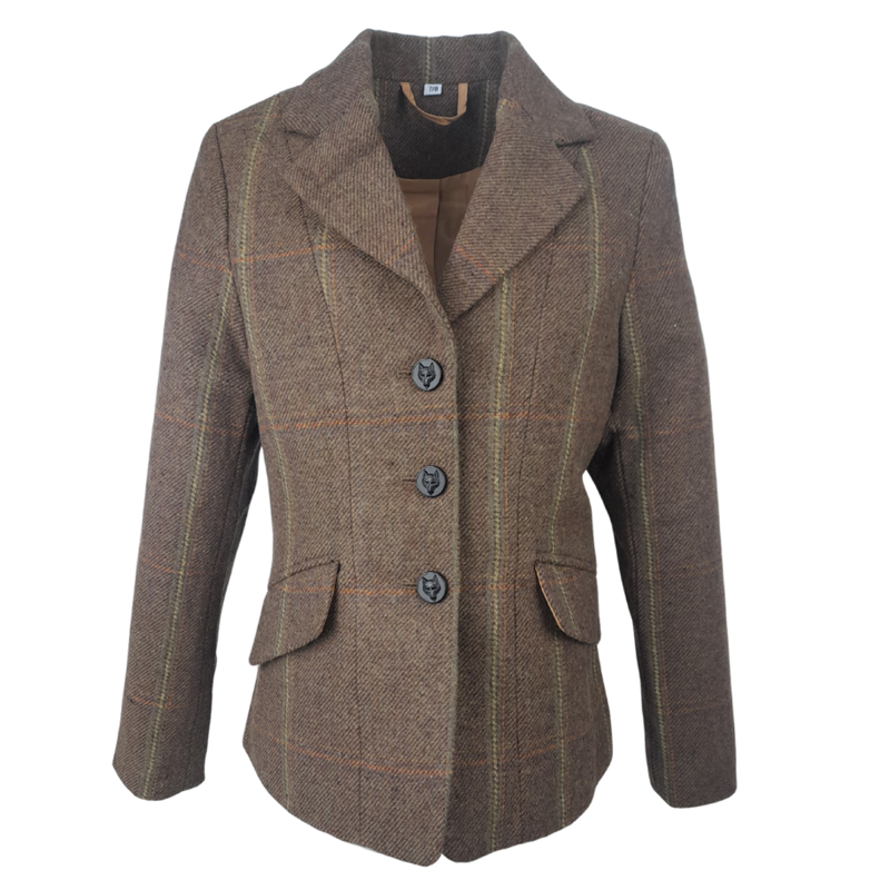 Cameo Junior Phoebe Tweed Show Jacket - Brown Tweed