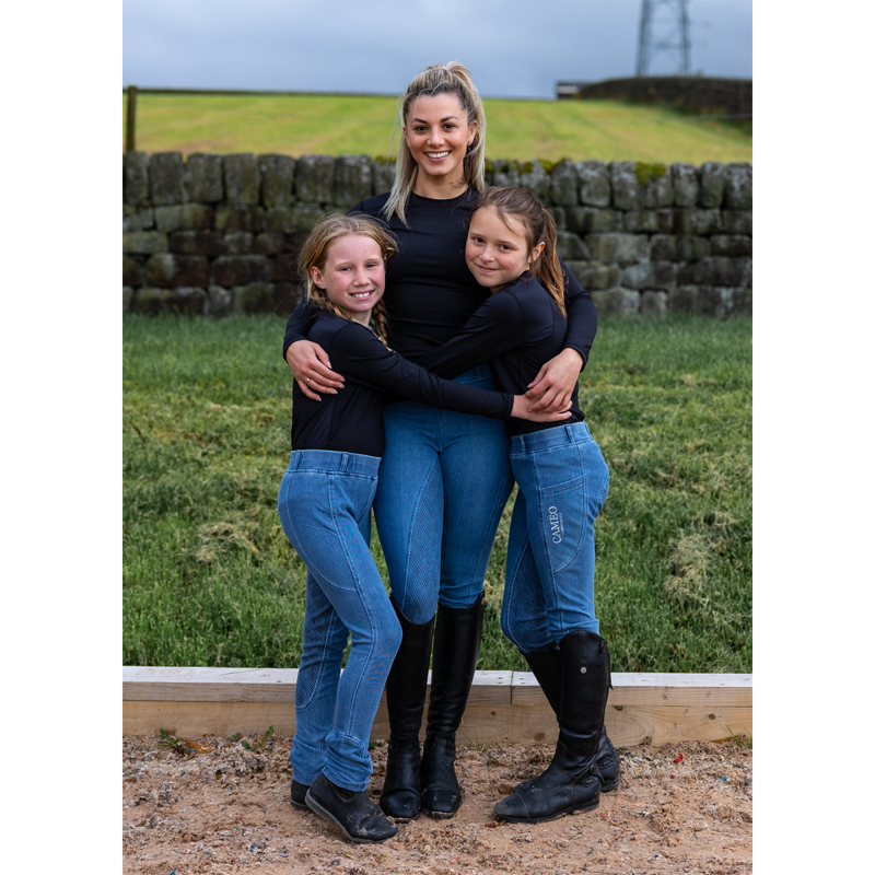 Cameo Ladies Performance Denim Tights - Denim-2